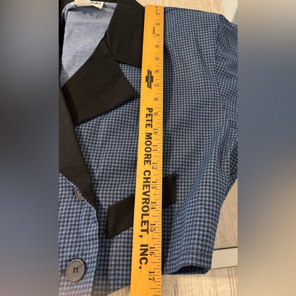 Vintage Banjo Jacket Western Rodeo Houndstooth Cropped Deadstock Size Large - Picture 8 of 11